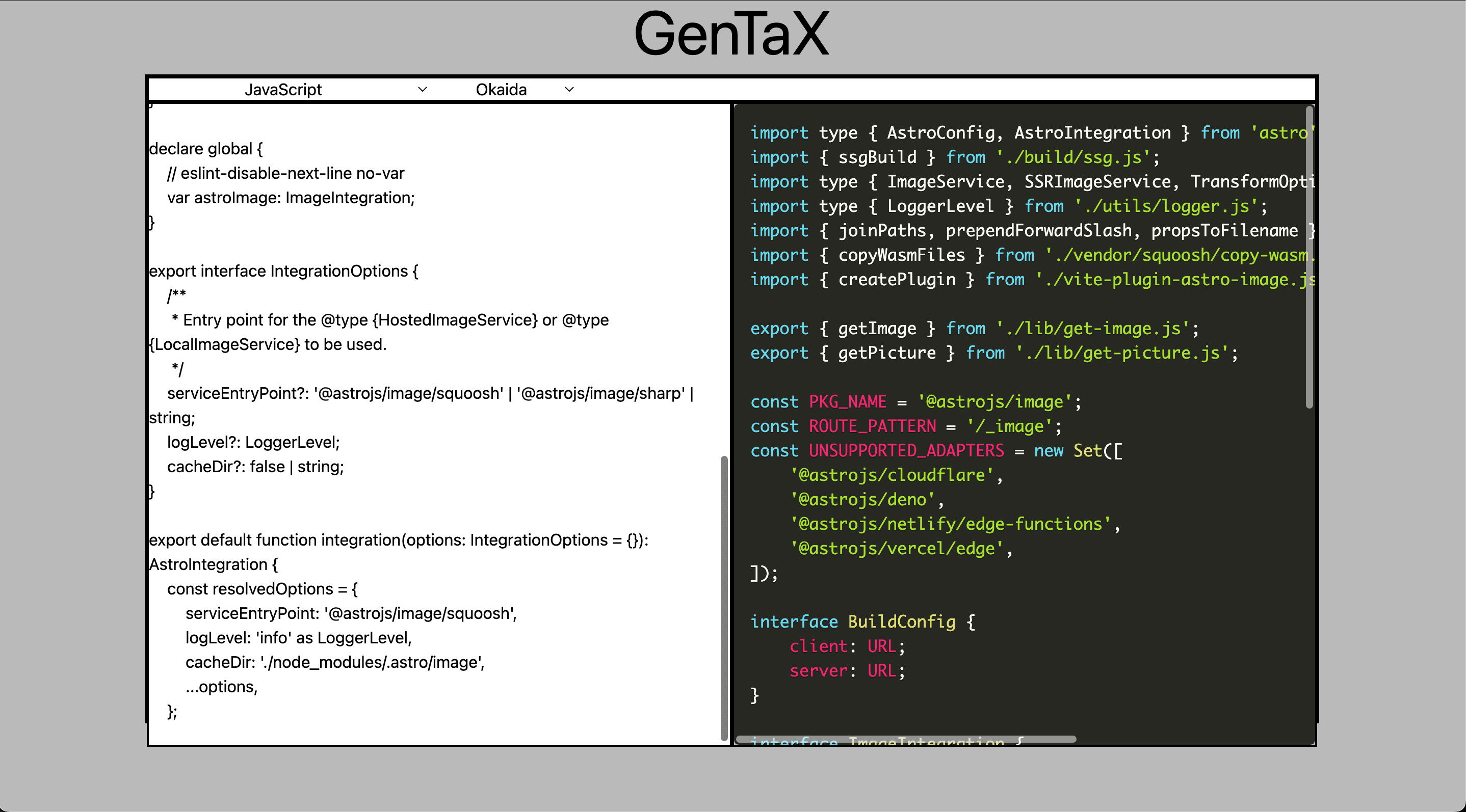 image for project GenTaX